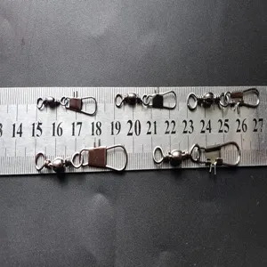 Conjunto de conectores giratorios de pesca con anillo rodante y diseño B para pescar eficaz.