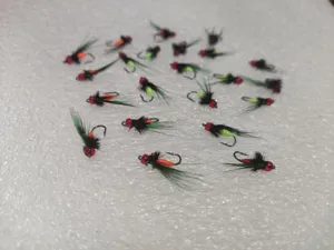 Simulated mosquito fly fishing hooks, bionic insect micro lures for trout and panfish.
