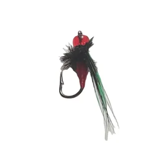 Bionic insect fly fishing hook micro lure for trout and stream fishing, realistic design.