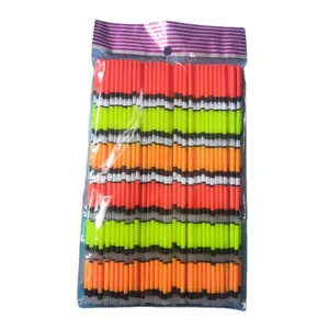 Bulk fishing floats colorful straight hollow tail fishing tackle accessories set for anglers