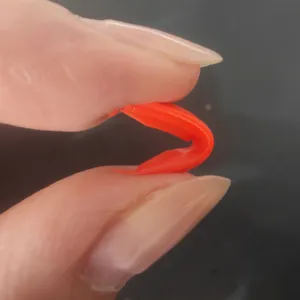 Silicone fishing float tail thickened head triangular diamond enlarged accessory for tackle.