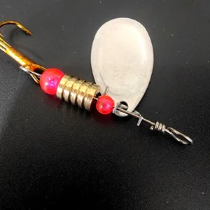 Cucchiaino rotante sfuso esca da pesca 3.5g con anhetta tripla attrezzatura da pesca