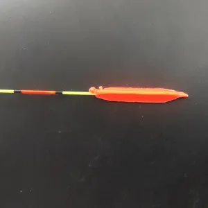 Silicone fishing float tail thickened head eye-catching bright red accessory for angling