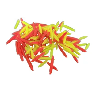 Bulk silicone fishing float tail thickened bean triangular rhombus head fishing accessories