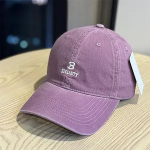 High quality washed letter embroidered baseball cap for men and women vintage sun hat