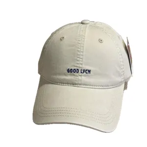 Korean vintage washed cotton baseball cap, unisex casual sun protection embroidered dad hat.