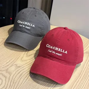 Unisex Cotton Baseball Cap Outdoor Casual Adjustable Letter Embroidery Dad Hat Fashion Sport Cap For Men Women