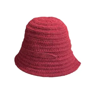 Modische Damen Winter Warme Gestrickte Mütze Winddichte Wolle Mischung Kappe Hauptansicht