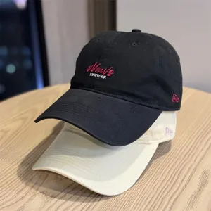 Unisex soft top baseball cap casual streetwear vintage washed cotton duckbill hat spring autumn