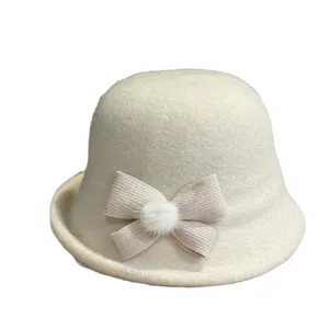 Dames pluche vissershoed schattige strik winter warme emmerhoed elegante casual buiten