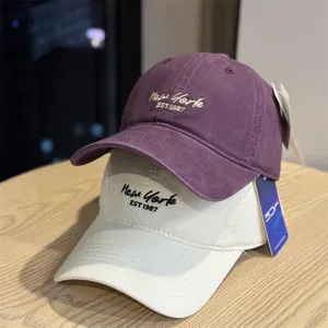 Unisex Cotton Baseball Cap Adjustable Embroidered Letter Sun Protection Casual Sports Hat For Men And Women