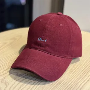 Autumn casual embroidered letter baseball cap, soft top sun hat for men and women daily wear.