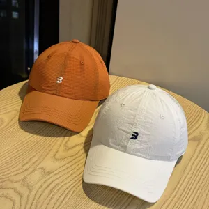 Women Quick Drying Baseball Cap Sun Protection Breathable Adjustable Solid Color Outdoor Sports Casual Hat