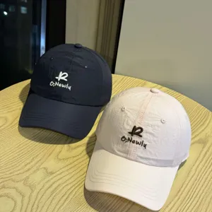 Quick drying baseball cap unisex street style embroidered letter casual sun hat for men women