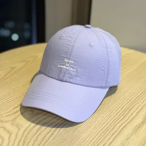 Gorra de béisbol ligera de secado rápido para mujer, sombrero deportivo transpirable.