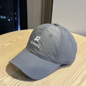 Men women quick dry baseball cap outdoor sports casual breathable grey sun hat snapback
