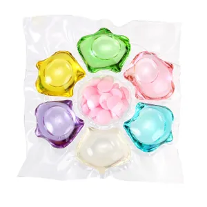 Capsules de lessive à 7 chambres avec parfum longue durée et nettoyage en profondeur.