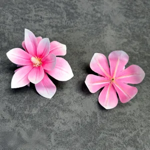 Testa di fiore di magnolia artificiale stampa 3D rosa fai da te spilla dettaglio 13cm