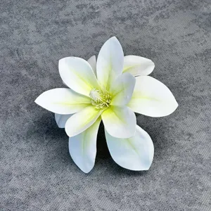 Testa di fiore artificiale bianca finto fiore fai da te matrimonio decorazione artigianato