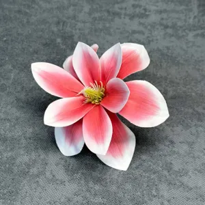 Testa di fiore artificiale rosa bianca DIY matrimonio decorazione artigianato accessorio