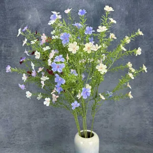 Ramo de flores silvestres artificiales altas planta falsa para decoracion hogar boda