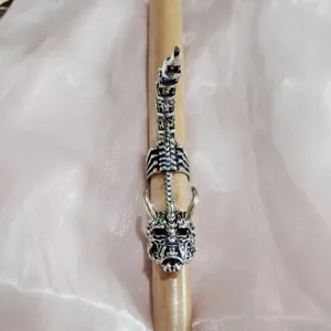 Punk gotische draak schedel gewricht ring voor mannen vrouwen, rock strass vinger sieraden.
