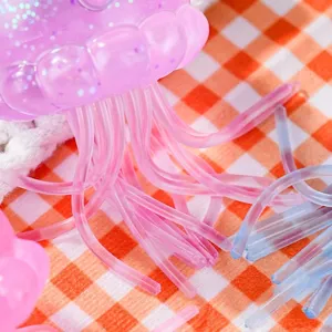 Soft silicone jellyfish squishy toy stress relief cute octopus fidget item detailed view