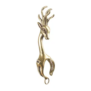 Creatieve hertenhoorn metalen rookring verstelbare sigarettenhouder vintage sieraden