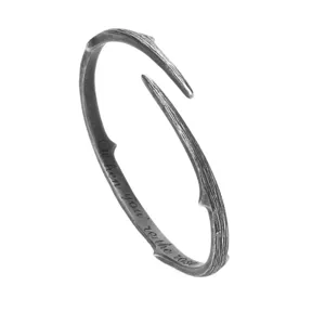 Vintage thorn cuff bracelet for men and women couple open bangle minimalist trendy hand jewelry