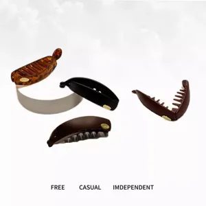 Molla per Capelli a Banana Per Donne Retro Plastica Supporto Coda di Cavallo Strumento Styling Grandi Accessori Capelli