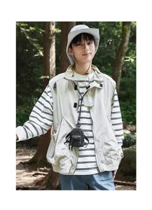Mini zaino da uomo alla moda, borsetta accessorio streetwear leggera per uso quotidiano.
