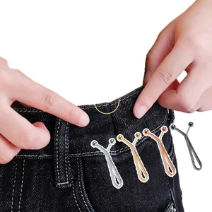 Clip de serrage de taille pour jean, boucle de taille invisible en métal pour pantalon.