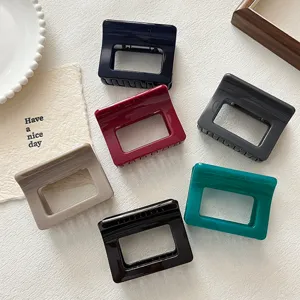 Koreanischer Stil Minimalistischer Quadratischer Haarklammer Kleine Haarklammer Geometrisches Haarschmuck Für Damen