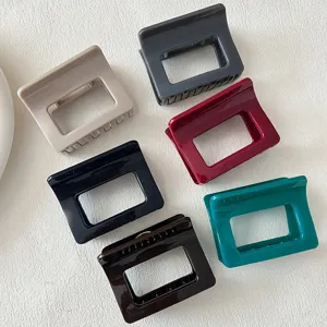 Koreanische minimalistische quadratische Haarklammern Set, kleine Haaraccessoires für Damen.