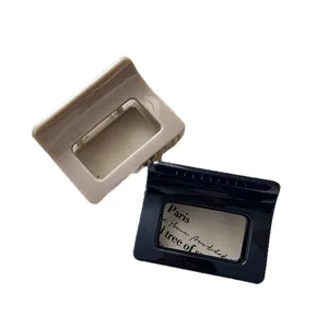 Koreanische minimalistische quadratische Haarklammer für Damen, kleine Haarspange.