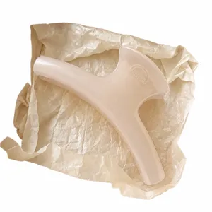Pince a cheveux creme style coreen elegante pince requin en resine pour accessoire coiffure