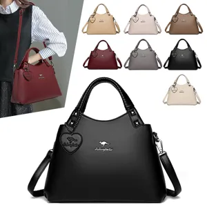 Sac a main de mode pour femme en cuir sac bandouillere decontracte multi-couleurs.
