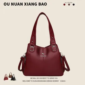 Dames Grote Capaciteit PU Leer Tote Tas Mode Casual Effen Kleur Schouder Handtas Urban Woon-werk Tas