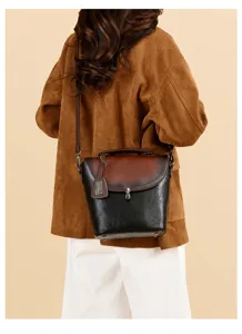 Elegante borsa a tracolla vintage da donna borsa casual per lavoro quotidiano.