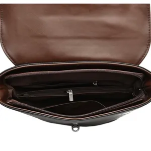 Borsa a tracolla da donna in pelle borsa retro con scomparti multipli casual