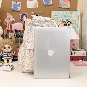 Japans bloemig schattig meisjes rugzak ins stijl canvas schooltas voor studenten