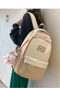 Zaino casual grande capacità borsa scolastica per ragazze elegante zainetto giornaliero.