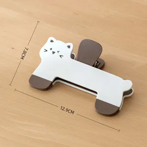 Cute cat book clip page holder plastic reading clamp for students stationery accessory
