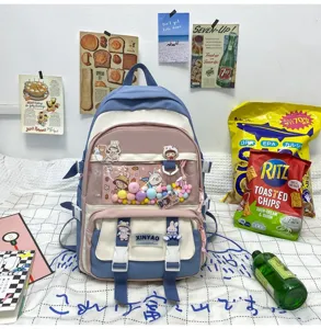Zaino in stile Harajuku giapponese di grande capacita per studenti borsa casual chic