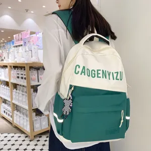 Elegante zaino bicolore per la scuola e i viaggi, grande capacità, resistente e molto comodo.