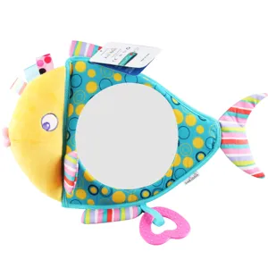 Baby süßer tiefsee fisch spiegel auto hängend plüschtier kinder sicherheitsrückspiegel