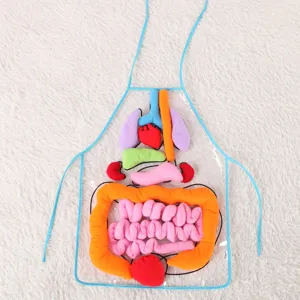 Delantal anatomia cuerpo humano ninos juguete educativo aprendizaje organos internos