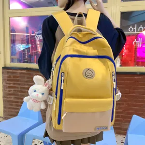 Lässig Nylon Große Kapazität Schule Rucksack Für Jugendliche Mehrfachtaschen Reise Buchtasche