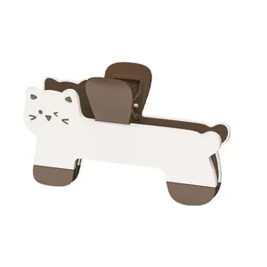 Cute Cat Book Clip Plastic Page Holder Anti-Flipping Reading Page Marker Desk Accessory For Students Office School