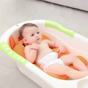 Newborn Baby Bath Mat Infant Non Slip Tub Net Support Breathable Mesh Bathing Pad
